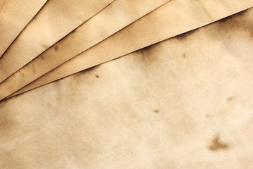 Brown empty old vintage paper for background. Paper texture