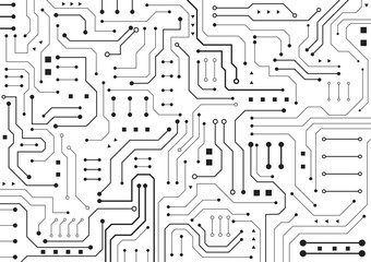 High tech technology geometric