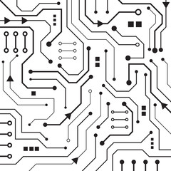 High tech technology geometric