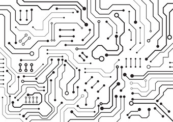 High tech technology geometric