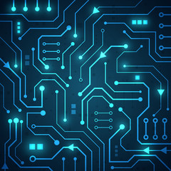 High tech technology geometric