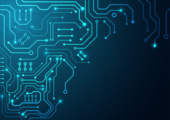 High tech technology geometric