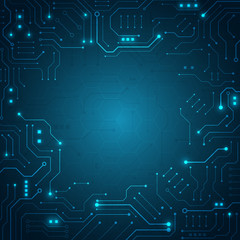 High tech technology geometric