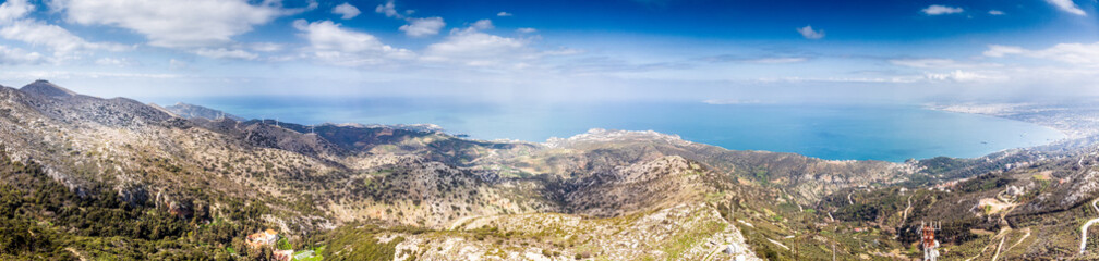 Panoramic view of landscape against sky