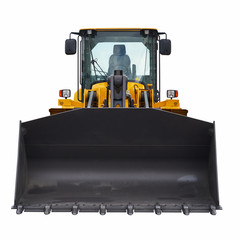 Modern front loader. Isolated on white. © Anna