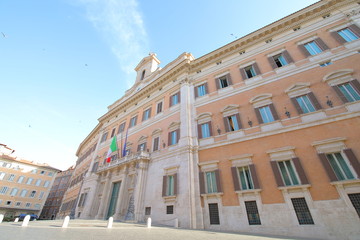 Fototapeta premium Piazza Montecitorio square Rome Italy