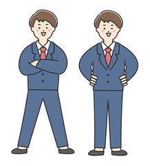 スーツを着た男性