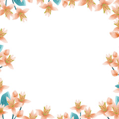 Sakura flower frame