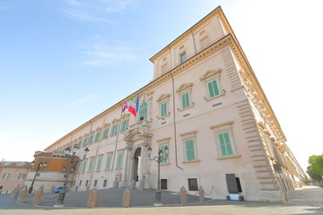 Quirinal palace historical building Rome Italy