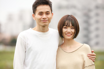 Fototapeta premium 笑顔のカップル