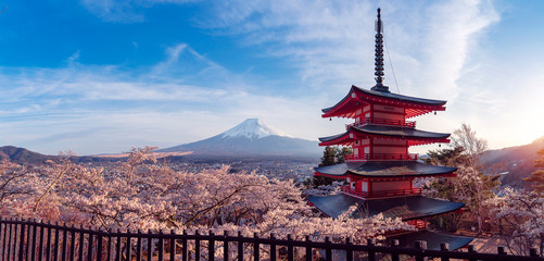 Chureito red Pagoda