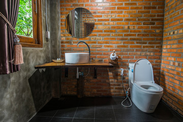  Bathrooms made of clay bricks