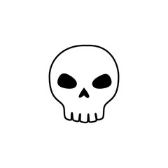 Fototapeta premium skull dead halloween isolated icon