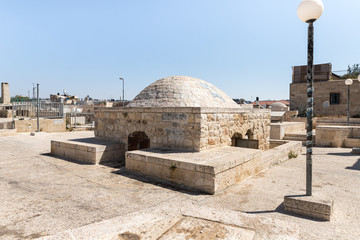 Roof Dome on the Synagogue Rabbi David Ben Shimon in the Old City in Jerusalem, Israel