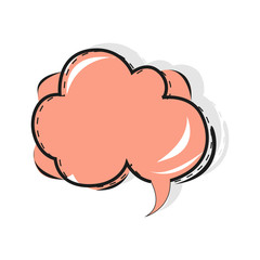 Pop art speech bubble, cartoon comic book
