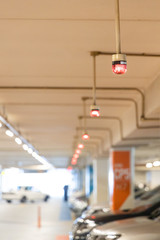 Smart car parking tracking system with lights signals vacancy availability