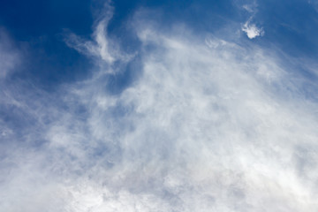 blue sky with cloud