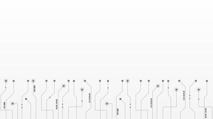 Abstract geometric Circuit connect lines and dots.Simple technology graphic background.Illustration Vector design Network technology and Connection concept.