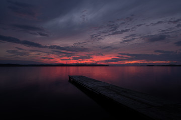 北海道クッチャロ湖の夕景