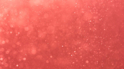 Abstract Red bokeh defocus glitter blur background.