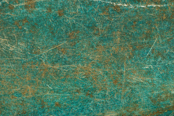 Grunge green iron texture background,Metal background with scratches