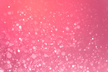 Abstract Pink bokeh defocus glitter blur background.