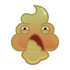 pile of shit pukes. Vector illustration