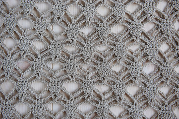 knitted product handmade from linen as a background, texture