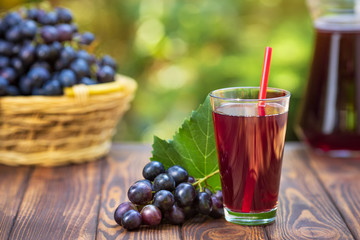 grape juice in glass