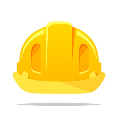 Construction hat vector isolated illustration