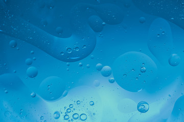 Abstract Blue water bubbles background