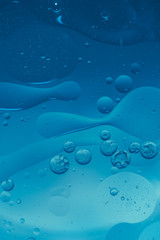Abstract Blue water bubbles background