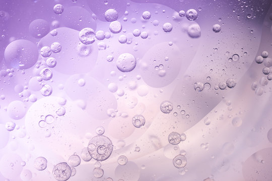 Abstract Purple water bubbles background