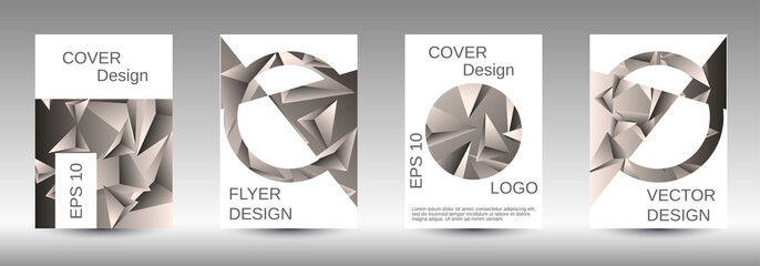 A set of modern abstract covers.