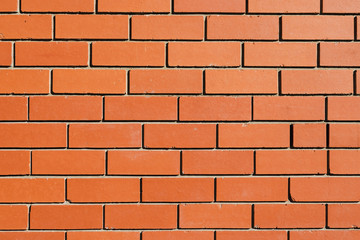 red brick wall surface background shot