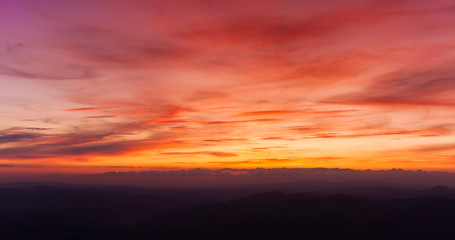 sunset clouds and colorful sky