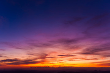 sunset clouds and colorful sky