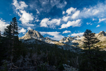 Clouds Gather Above Rocky Peaks and Pine Forest in the Sierras - 5