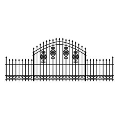 fence iron cemetery isolated icon