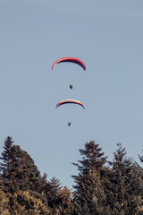 paraglider in the sky