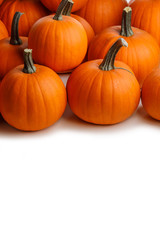 Many pumpkins background