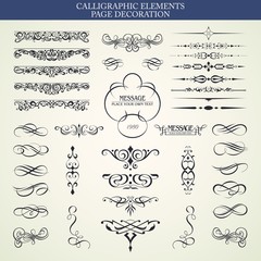 CALLIGRAPHIC ELEMENTS and PAGE DECORATION