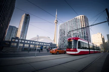 Keuken spatwand met foto Tram in Toronto, Ontario, Canada © surangaw