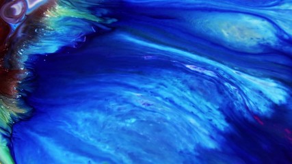 Slow Motion Macro Abstract Pattern Artistic Concept Surface Moving Surface Liquid Paint Splashing Art Design