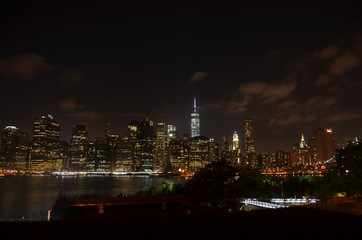 Fototapeta na wymiar New York Langzeit Skyline
