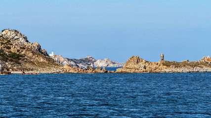 Fototapeta na wymiar Seascape near Santa Teresa Gallura, Sardinia, Italy.