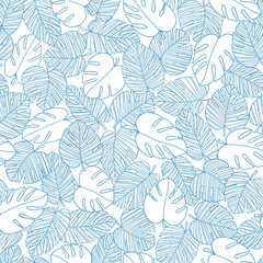 tropical plant background illustration material,