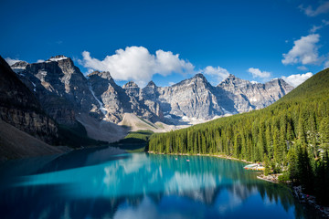 Beautiful Moraine lake in Banff national park, Alberta, Canada