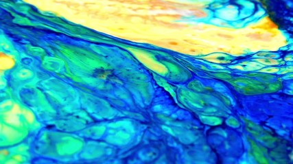 Slow Motion Macro Abstract Pattern Artistic Concept Surface Moving Surface Liquid Paint Splashing Art Design