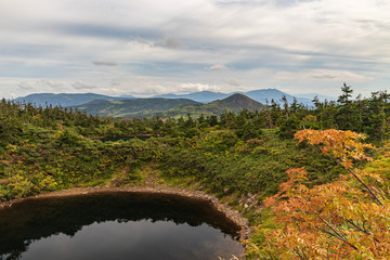 Towada Hachimantai National Park in early autumn